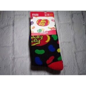 NEW Jelly Belly Crew Socks Kids Shoe Size 1-7 3 Pack Stocking Stuffers Gift
